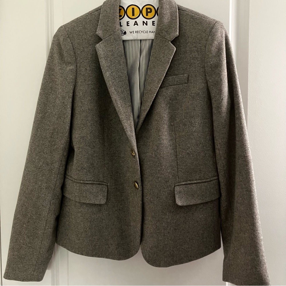 J. CREW Mercantile | Wool Blend Women’s Gray Schoolboy Blazer Suit | size 6